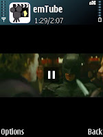 "Dark Knight" trailer shown using emTube - gersbo.dk